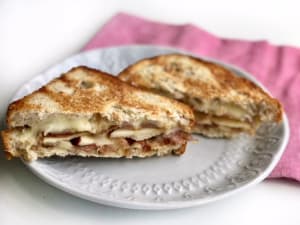 Bacon, Cheese, and Apple Sandwich