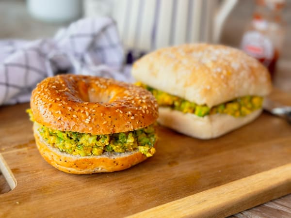Super Tasty Garbanzo and Broccoli Sandwich