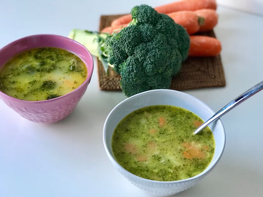 Sopa de Brócoli y Zanahoria | Receta ekilu