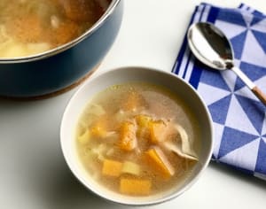 Sopa de Pollo y Calabaza