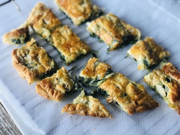 Spinach and Goat Cheese Puff Pastry
