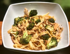 Tagliatelle with Chicken and Broccoli