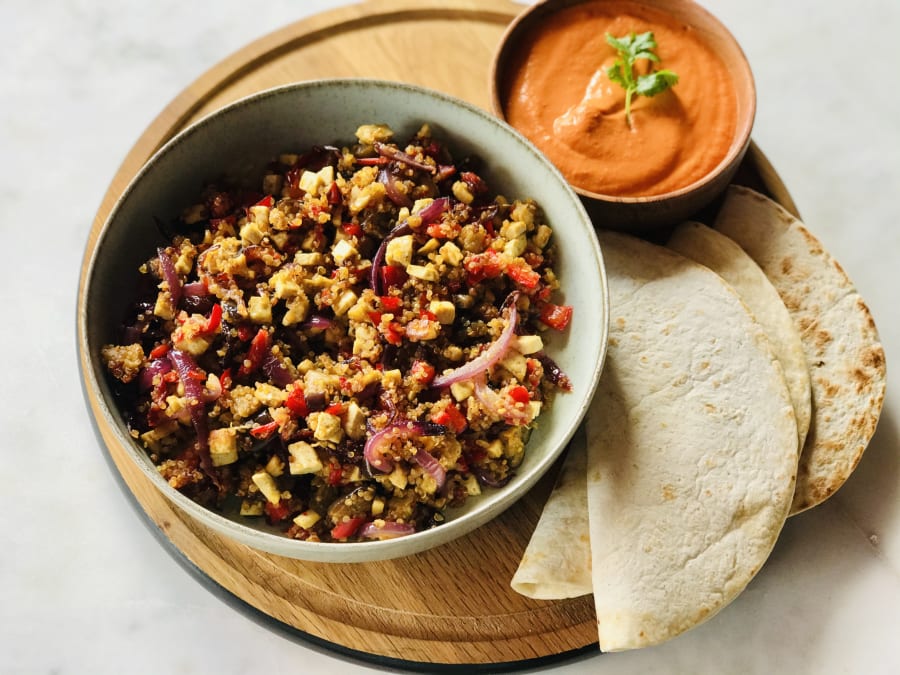 Tofu and Quinoa Sauté with Vegetables