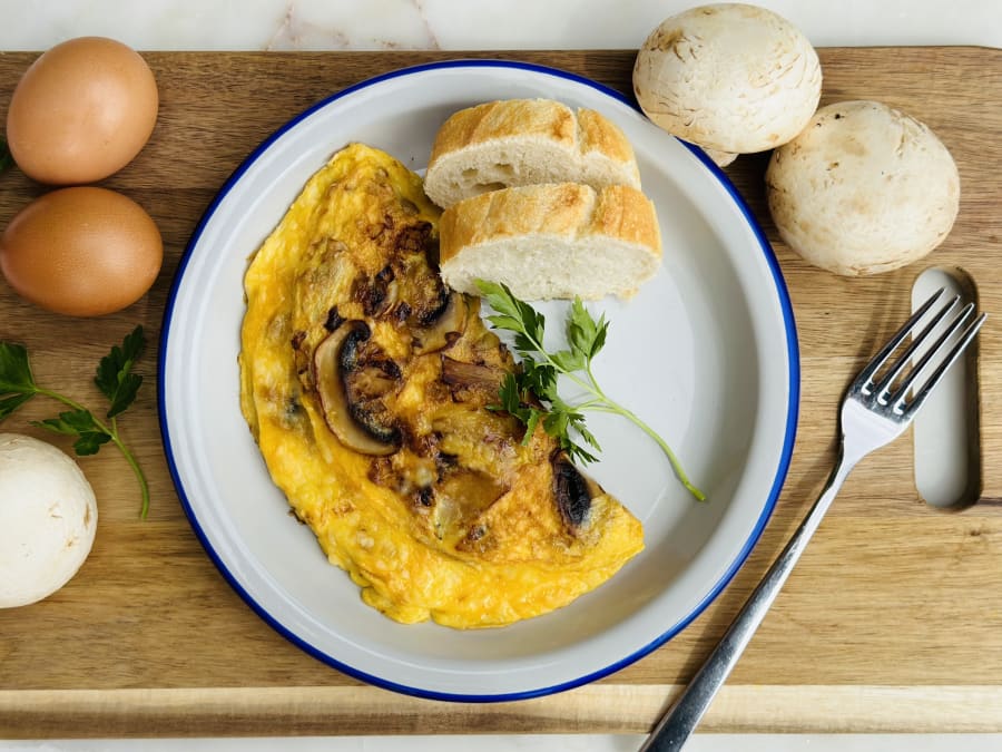 Mushroom and Cheese Omelet