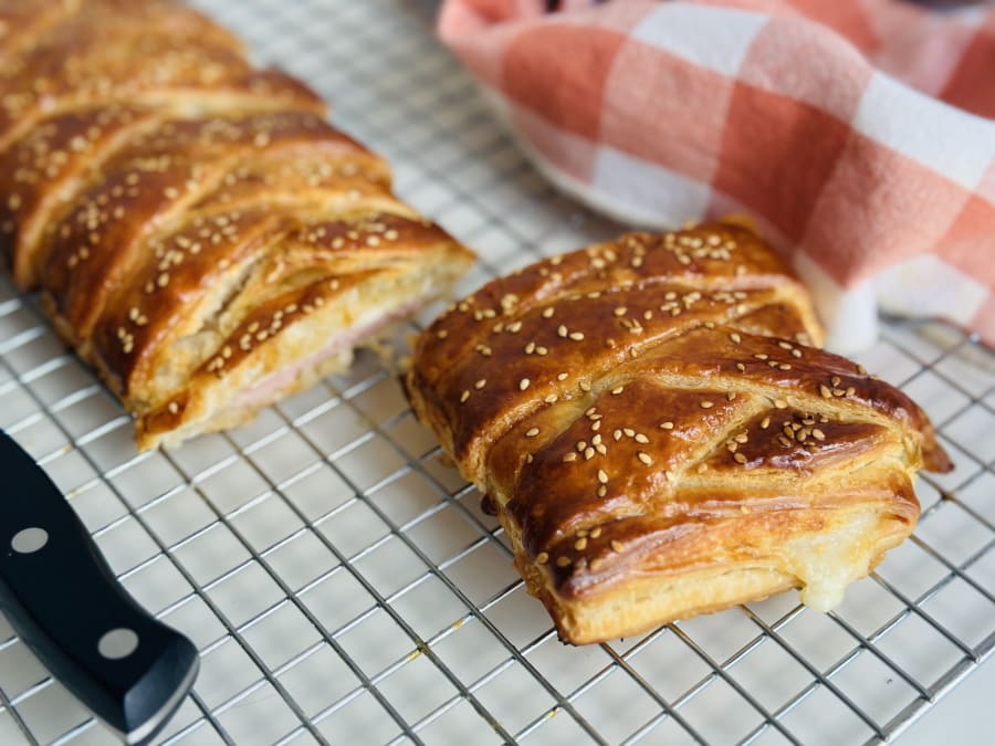 Trenza de Jamón y Queso