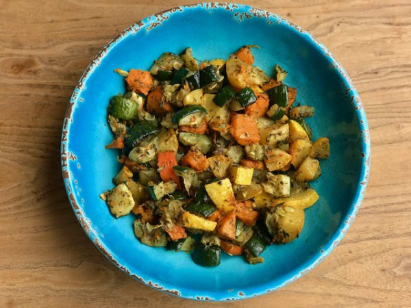 Zanahorias y Calabacines al Horno con Especias